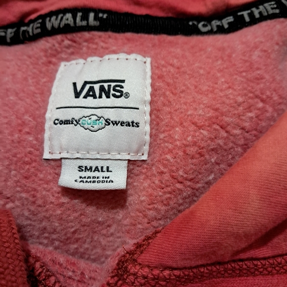 Van's Hoodie  Men  size s Orange - Picture 5 of 8